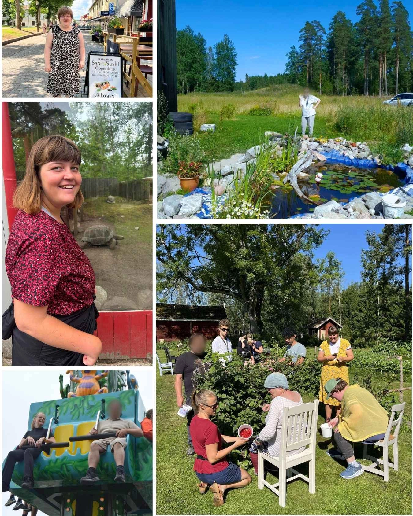 Bilder från juli i Rasmusbyn – vardagsglädje, gemenskap och sommarkänsla i ett levande LSS-boende.